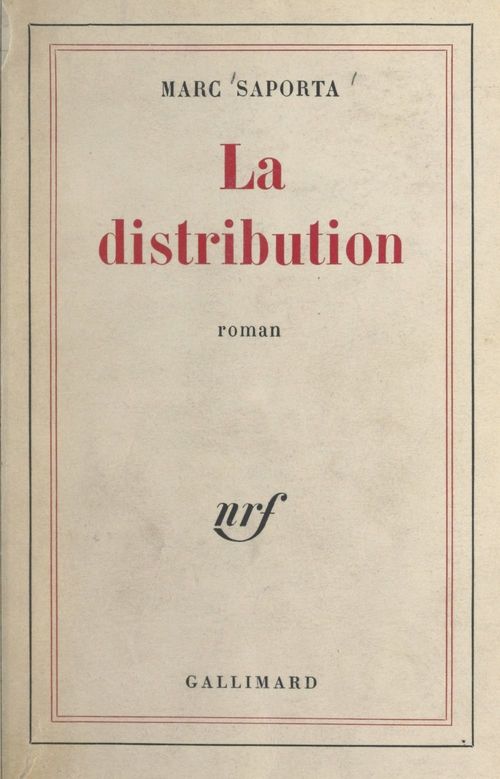 Couverture ebook de La distribution, de Marc Saporta