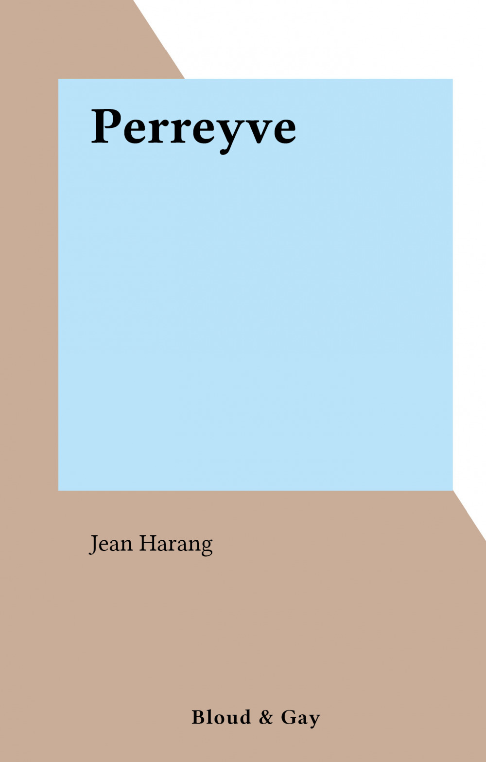 Couverture ebook de Perreyve, de Jean Harang