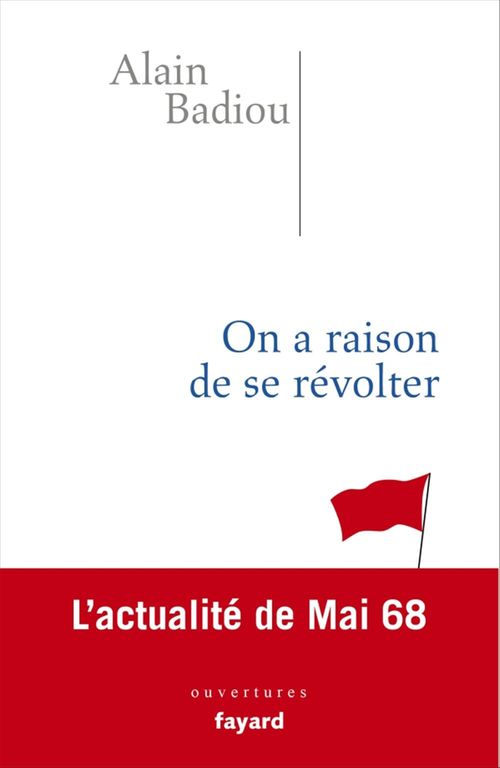 Couverture ebook de On a raison de se révolter, de Alain Badiou