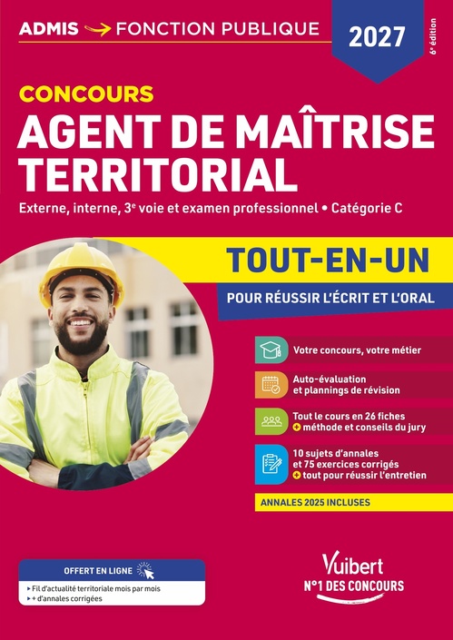 ebook cover of Concours Agent de maîtrise territorial 2027 - Tout-en-un, by Bernard Accary, Youenn Fénard, Pierre Larivière, Olivier Bellégo, Pierre Crépeaux