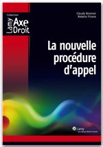Couverture ebook de La nouvelle procédure d'appel, de Claude Brenner, Fricero Natalie