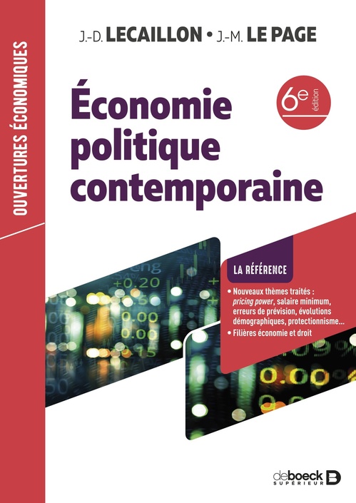 Couverture ebook de Economie politique contemporaine, de Jean-marie Le page, Jean-Didier Lecaillon