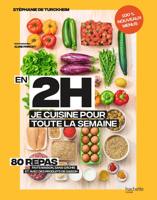 Couverture ebook de En 2h je cuisine pour toute la semaine tome 2, de Stéphanie De Turckheim