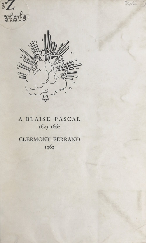 Couverture ebook de Le troisième Centenaire de la mort de Blaise Pascal, de Comite Blaise Pascal, Roland Alix