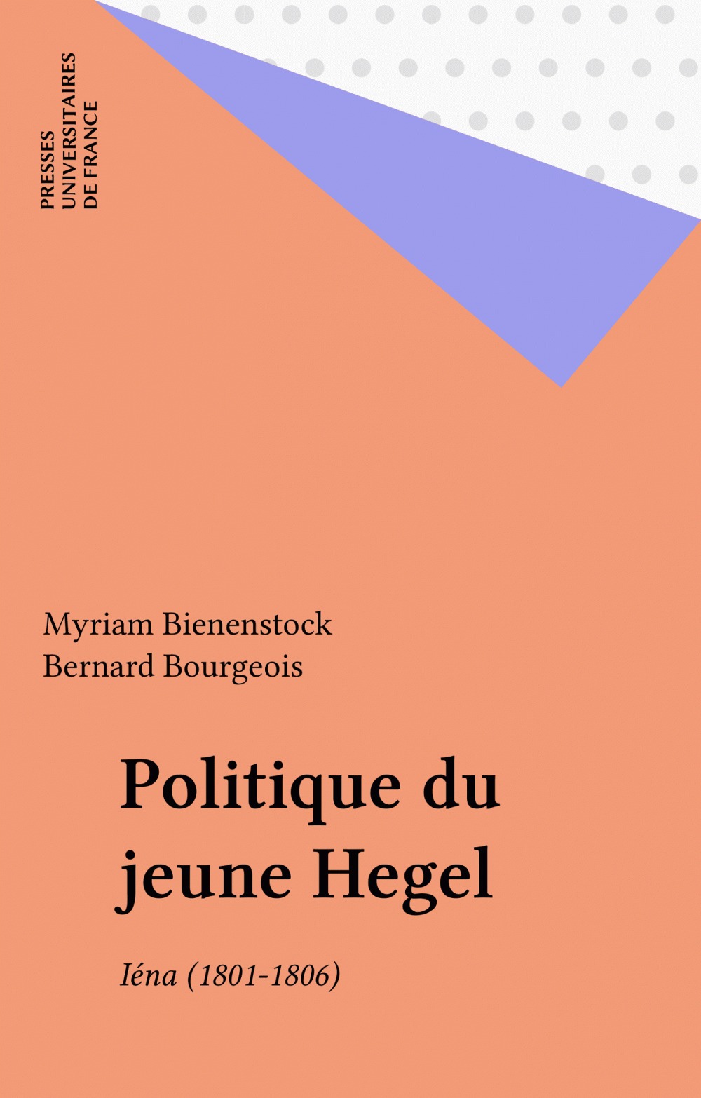 ebook cover of Politique du jeune Hegel, by M Bienenstock