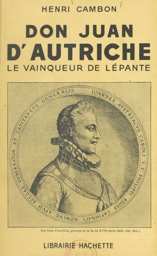 ebook cover of Don Juan d'Autriche, by Henri Cambon