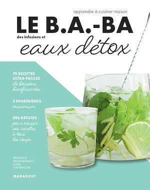 Couverture ebook de Le B.A.-BA de la cuisine - Eaux détox, de Ilona Chovancova