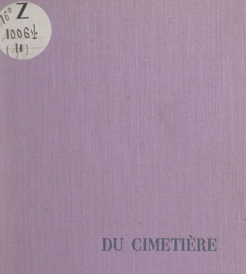 Couverture ebook de Célébration du cimetière, de Maurice Lelong