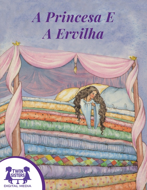 Couverture ebook de A princesa e a ervilha, de Hans Christian Andersen, Kari James