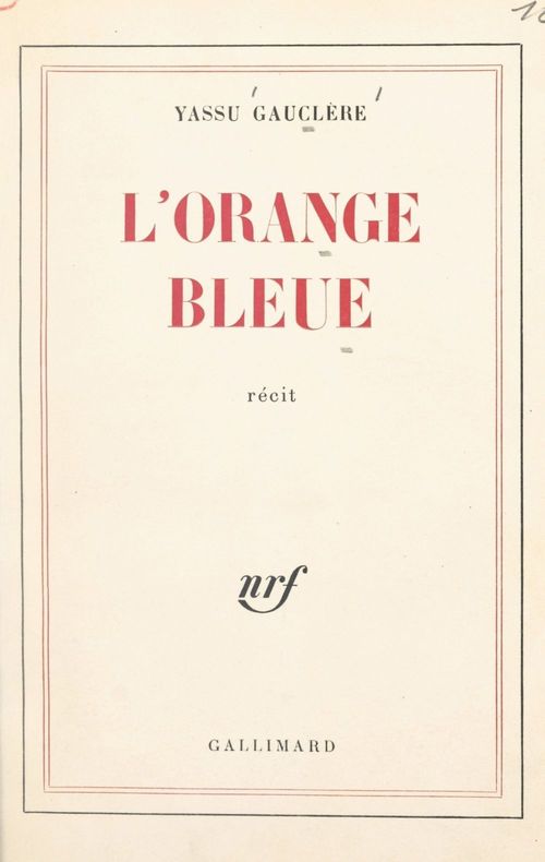 Couverture ebook de L'orange bleue, de Yassu Gauclere