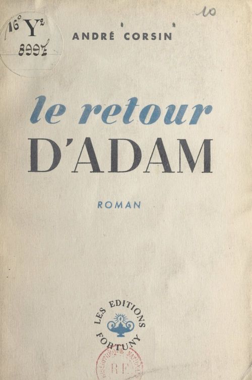 Couverture ebook de Le retour d'Adam, de Andre Corsin