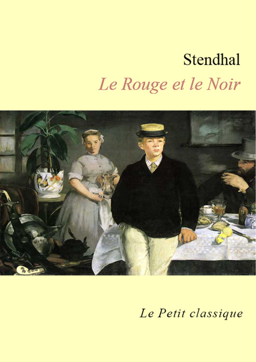 Couverture ebook de Le Rouge et le Noir, de Stendhal