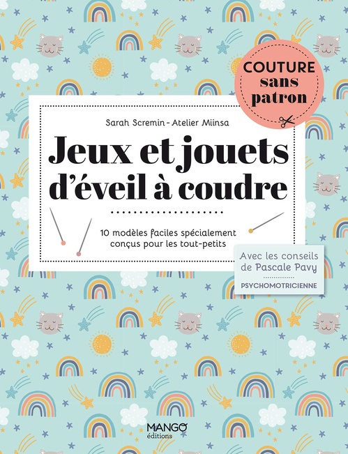 Couverture ebook de Jeux et jouets d'éveil à coudre, de Sarah Scremin