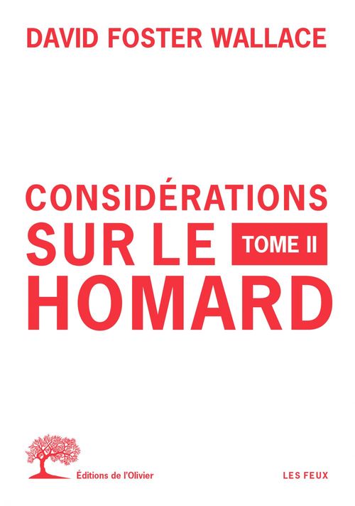 ebook cover of Considérations sur le homard - tome 2, by David foster Wallace