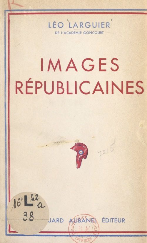 ebook cover of Images républicaines, by Léo Larguier