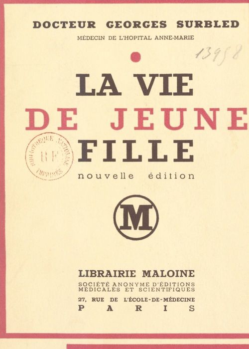 ebook cover of La vie de jeune fille, by Georges Surbled