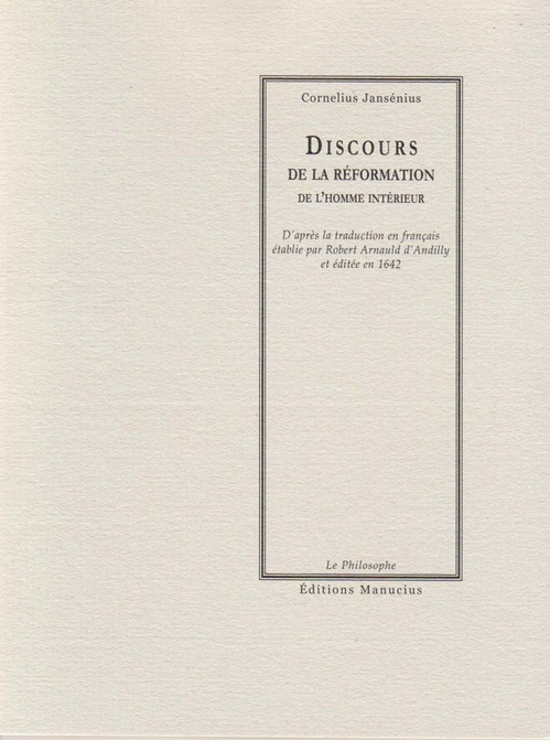 Couverture ebook de Discours de la réformation de l'homme intérieur, de Cornelius Jansenius