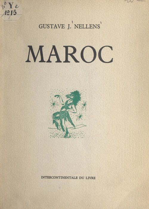 ebook cover of Maroc, by Gustave J. Nellens