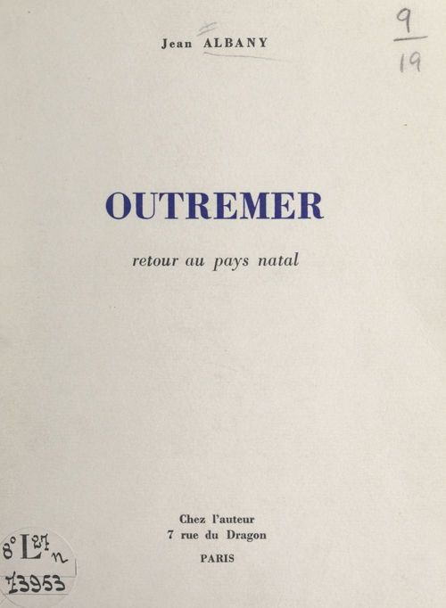 Couverture ebook de Outremer, de Jean Albany
