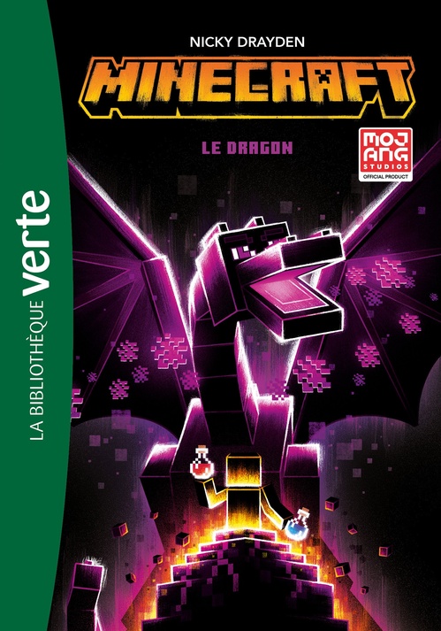 Couverture ebook de Minecraft 02 - Le dragon, de Mojang