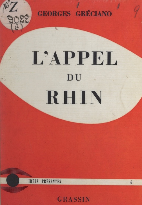 ebook cover of L'appel du Rhin, by Georges Greciano