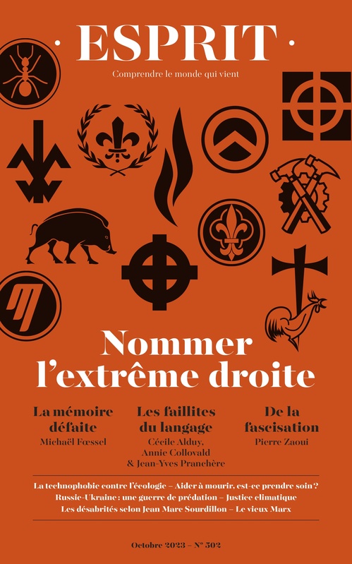 ebook cover of Esprit - Nommer l'extrême droite, by Collectif