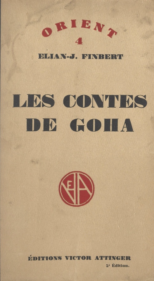 Couverture ebook de Les contes de Goha, de Elian-Judas Finbert