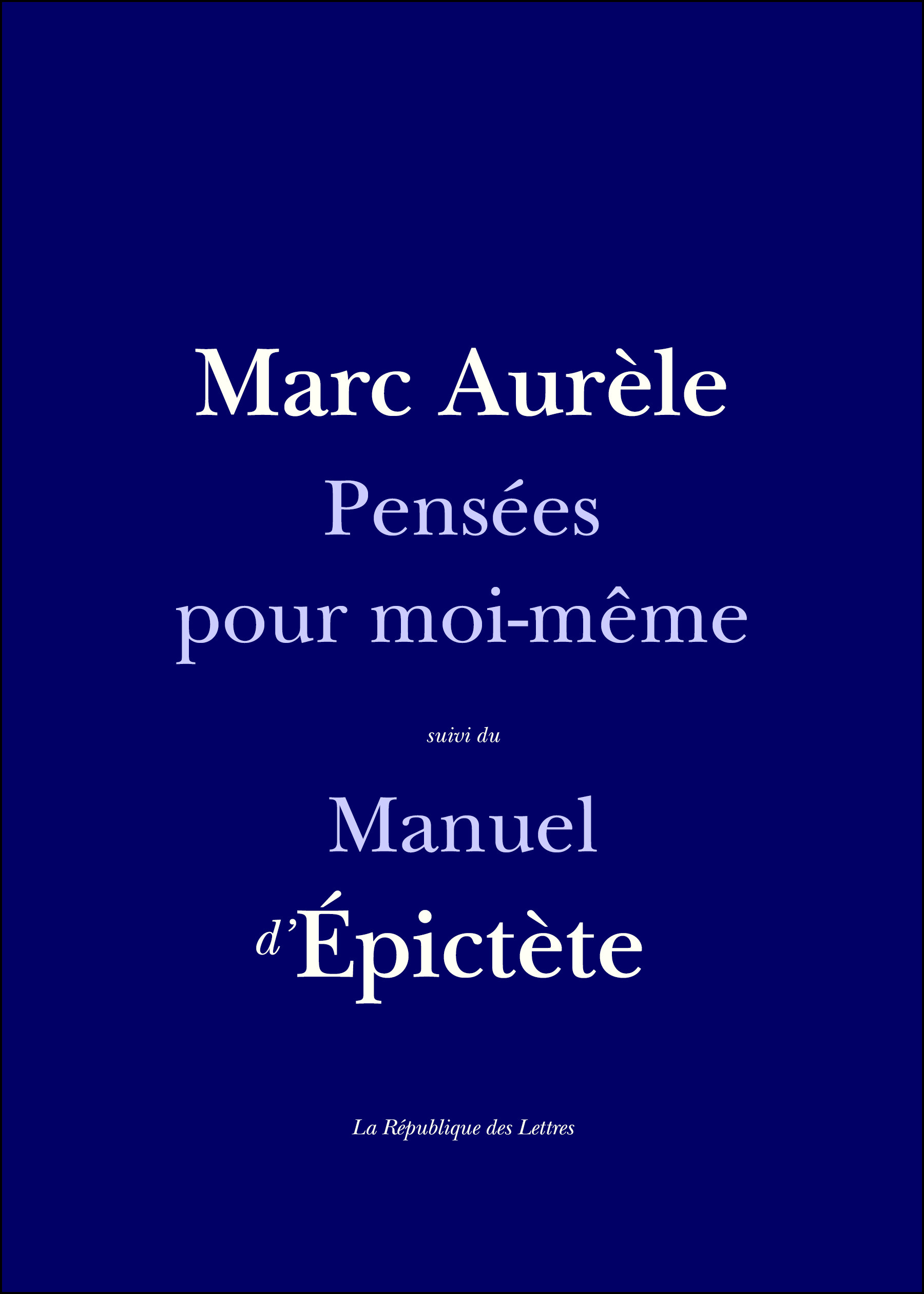 Couverture ebook de Pensées pour moi-même, de Epictète, Marc Aurèle