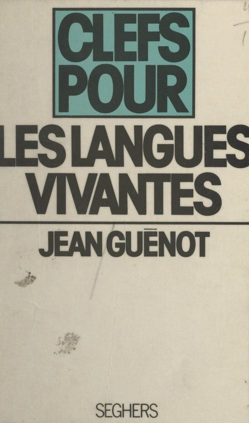 Couverture ebook de Les langues vivantes, de Jean Guénot