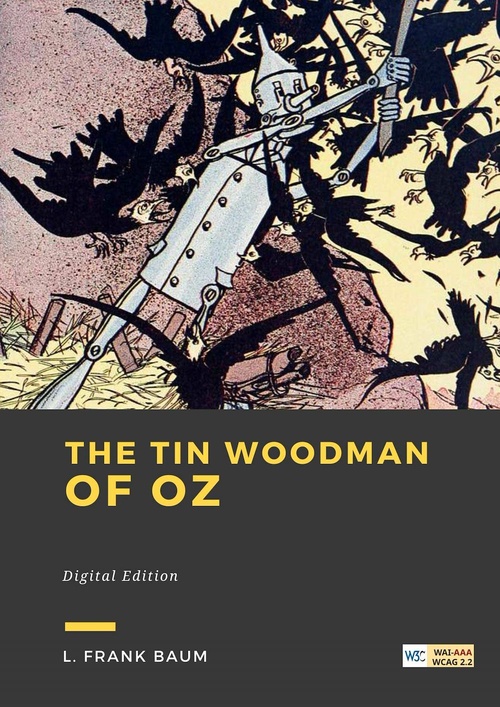 ebook cover of The Tin Woodman of Oz, by L. Frank Baum