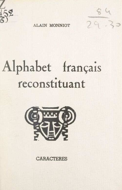 ebook cover of Alphabet français reconstituant, by Alain Monniot