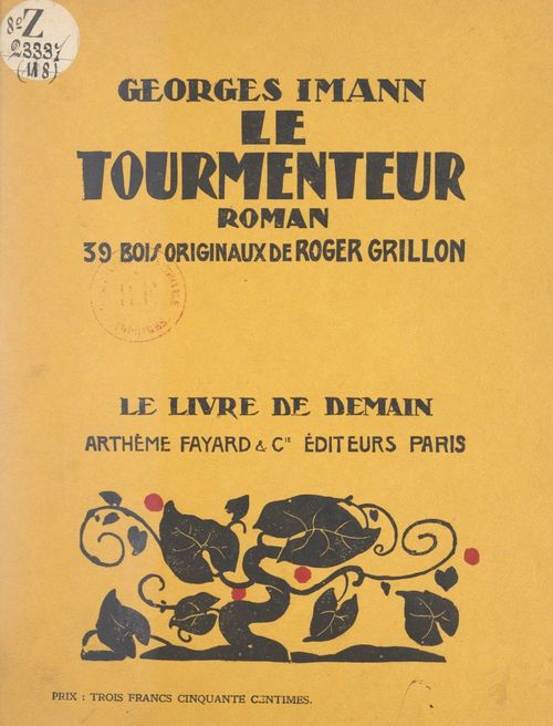 ebook cover of Le tourmenteur, by Georges Imann