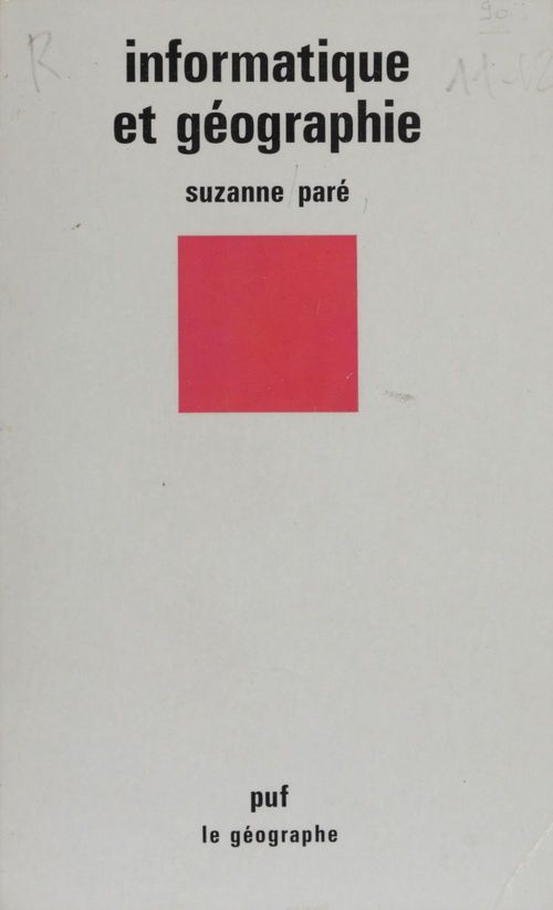 ebook cover of Informatique et géographie, by Suzanne Paré