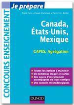 Couverture ebook de Canada, Etats-Unis, Mexique - Capes-Agrégation, de Pierre-yves Boillet, Claude Martinaud, Frank Paris