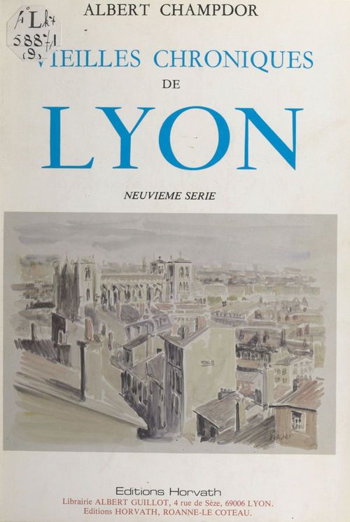 Couverture ebook de Vieilles chroniques de Lyon, de Albert Champdor