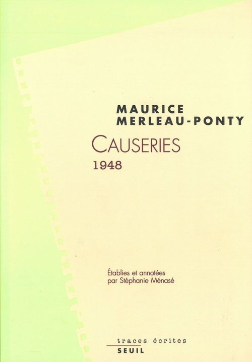 Couverture ebook de Causeries 1948, de Maurice Merleau-Ponty