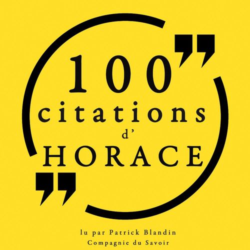 Couverture audiobook de 100 citations d'Horace, de Horace