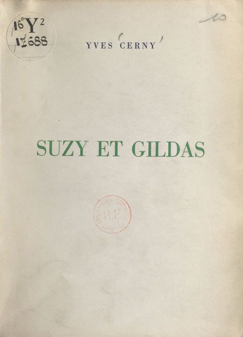 ebook cover of Suzy et Gildas, by Yves Cerny