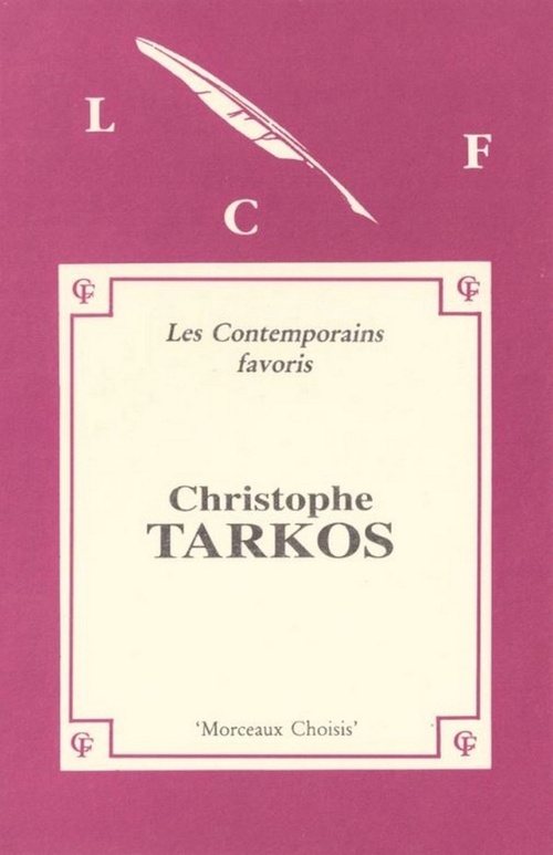 ebook cover of MORCEAUX CHOISIS de Christophe TARKOS, by Christophe Tarkos