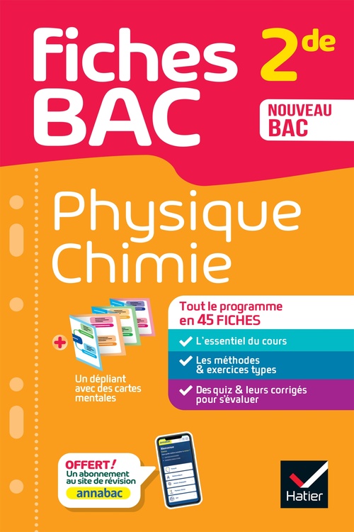 ebook cover of Fiches bac - Physique-Chimie 2de, by Nathalie Benguigui, Patrice Brossard, Jacques Royer