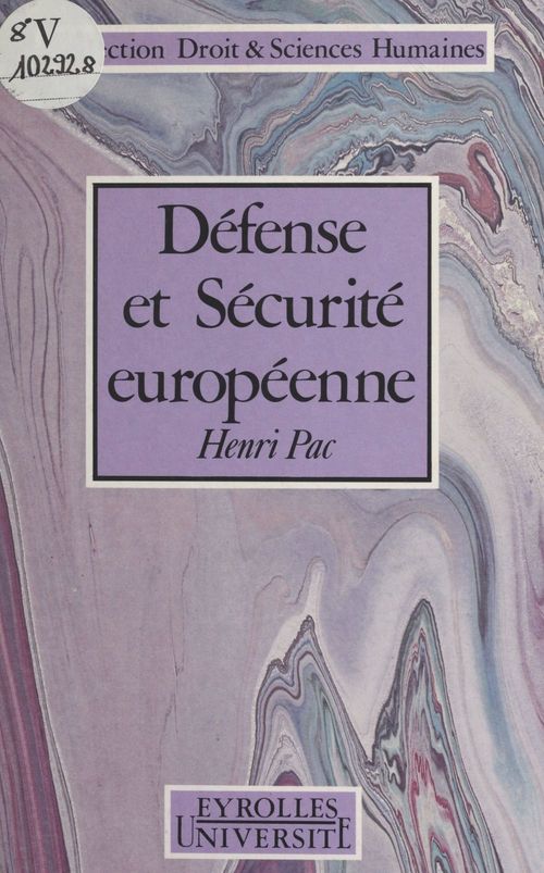 Couverture ebook de Défense et sécurité européenne, de Henri Pac