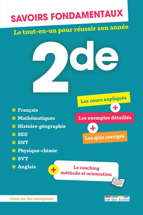 Couverture ebook de Savoirs fondamentaux - 2de - Le tout-en-un pour réussir son année, de Collectif