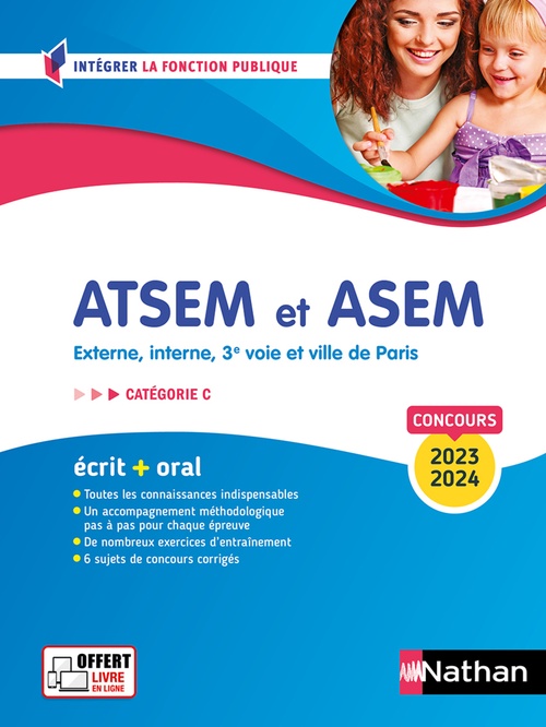 ebook cover of Concours ATSEM et ASEM 2023-2024 - Ecrit + Oral - N16 - Catégorie C - (IFP) 2022-2023 Livre en Ligne, by Louisa Rebih