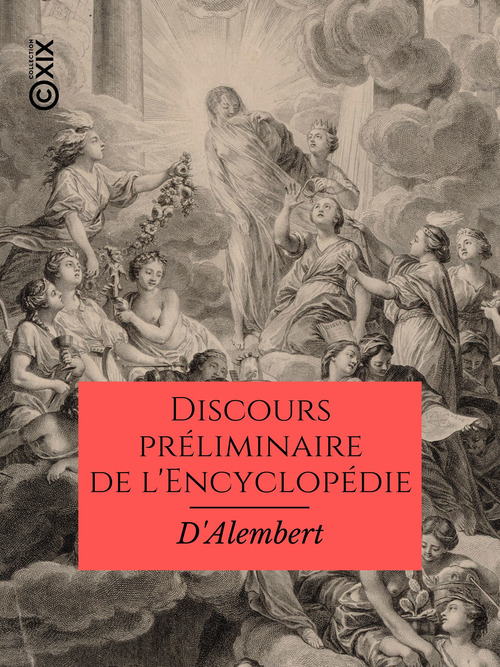 ebook cover of Discours préliminaire de l'Encyclopédie, by D'Alembert