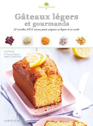 Couverture ebook de Gâteaux légers et gourmands, de Julie Soucail