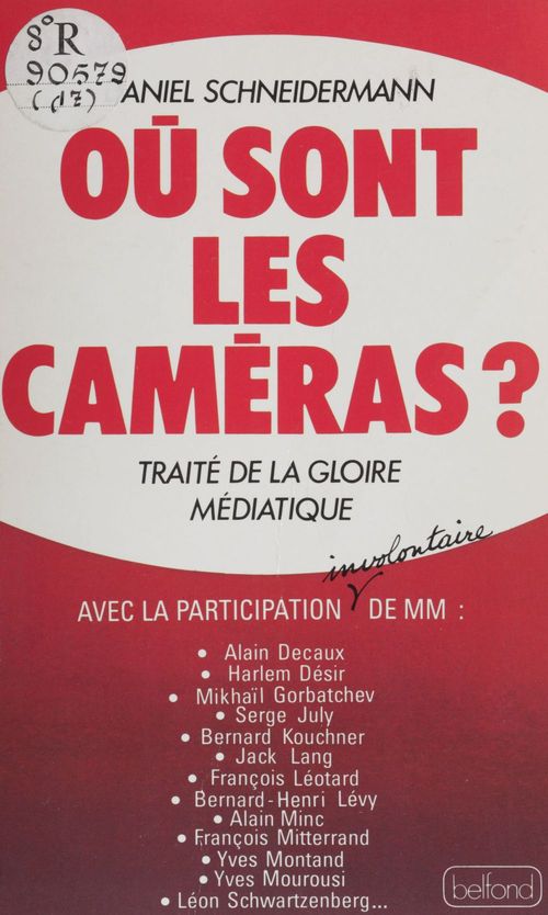 ebook cover of Où sont les caméras ?, by Daniel Schneidermann