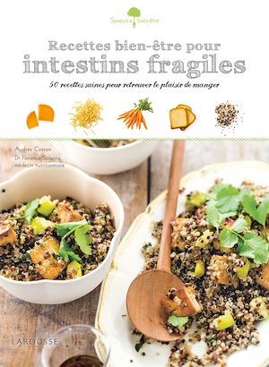 Couverture ebook de Recettes bien-être pour intestins fragiles, de Audrey Cosson