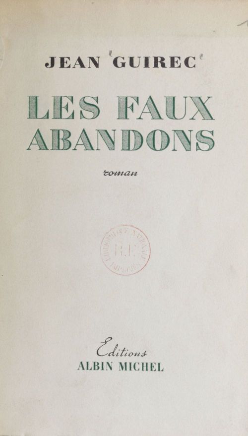 Couverture ebook de Les faux abandons, de Jean Guirec