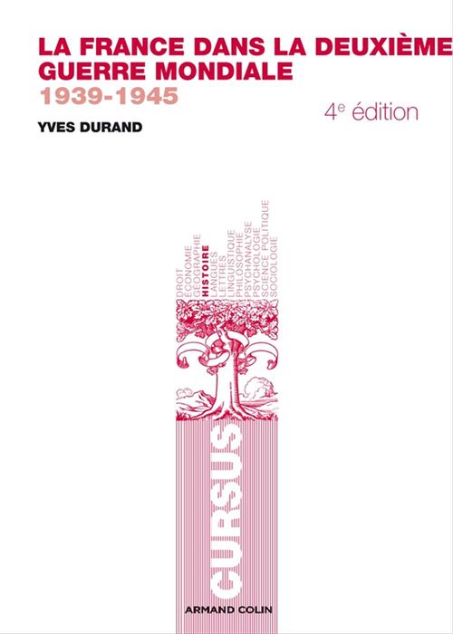 Couverture ebook de La France dans la Deuxième Guerre mondiale, de Yves Durand