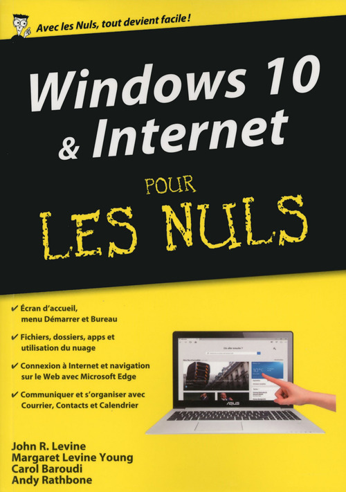 ebook cover of Windows 10 et Internet, Mégapoche Pour les Nuls, by Andy Rathbone